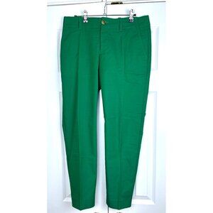 Mr Turk Men's Green Slim Trouser Cotton Chino Tapered Ankle Pants Size 30